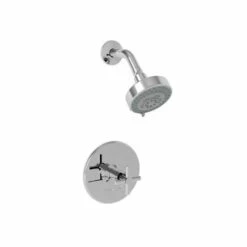 East Linear Balanced Pressure Shower Trim Set - Cross Handle