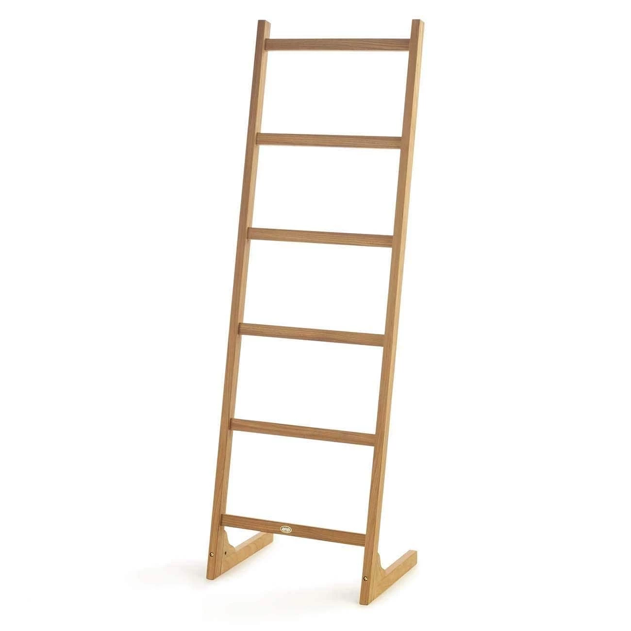 71 Inch Teak Self-Standing Towel Ladder With 6 Bars - Image 6