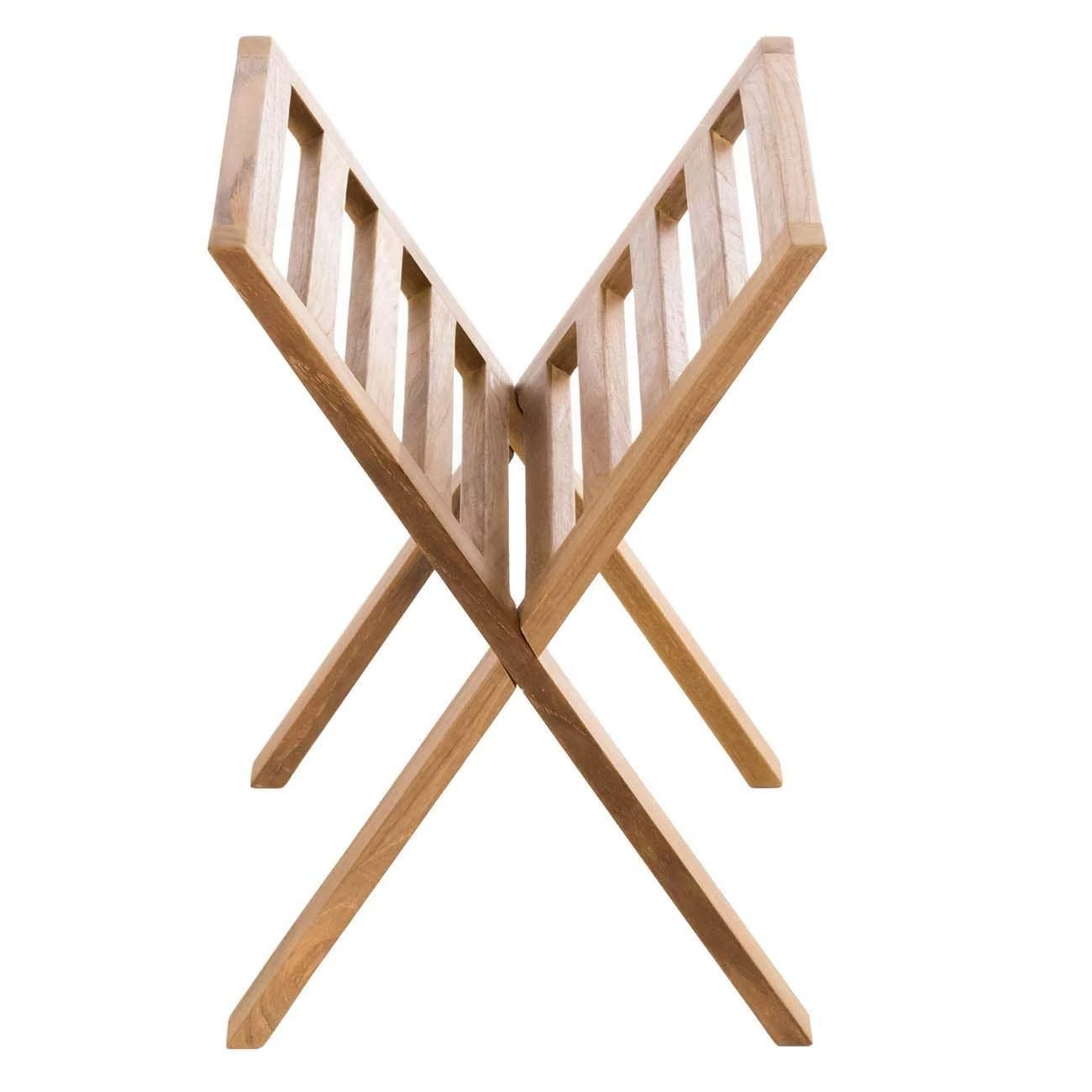 Teak Towel & Magazine Holder - Image 3