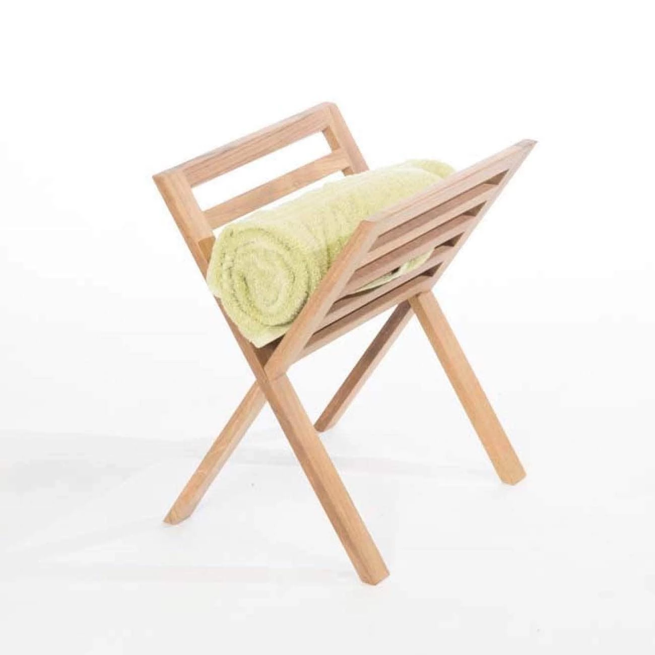 Teak Towel & Magazine Holder - Image 5