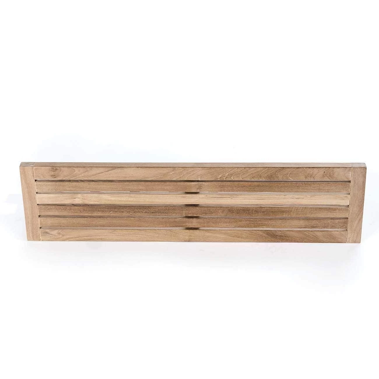 Teak Wall Shelf With 8 Hooks - Image 3