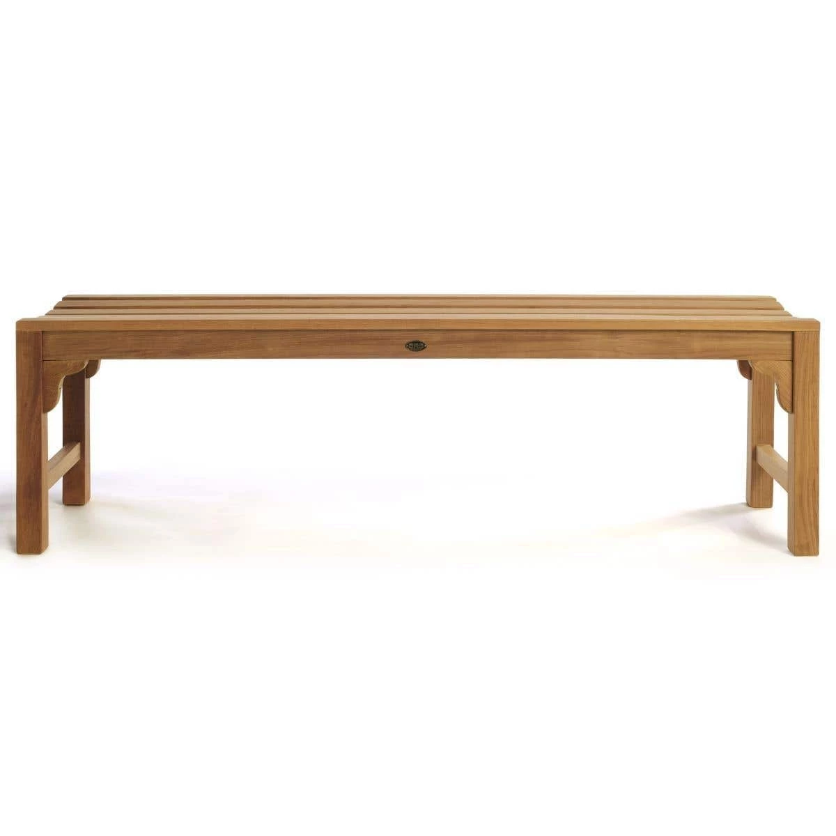 Curved 59 Inch Teak Shower Bench - Image 3