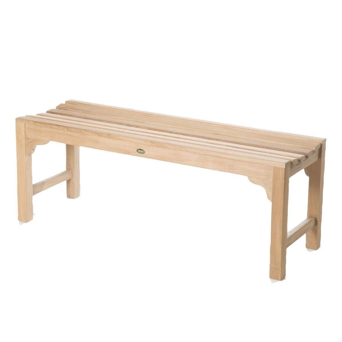 Curved 47 Inch Teak Shower Bench - Image 4