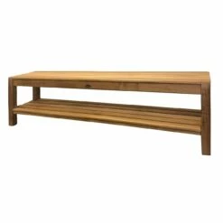 Coach 47 Inch Teak Shower Bench With Shelf
