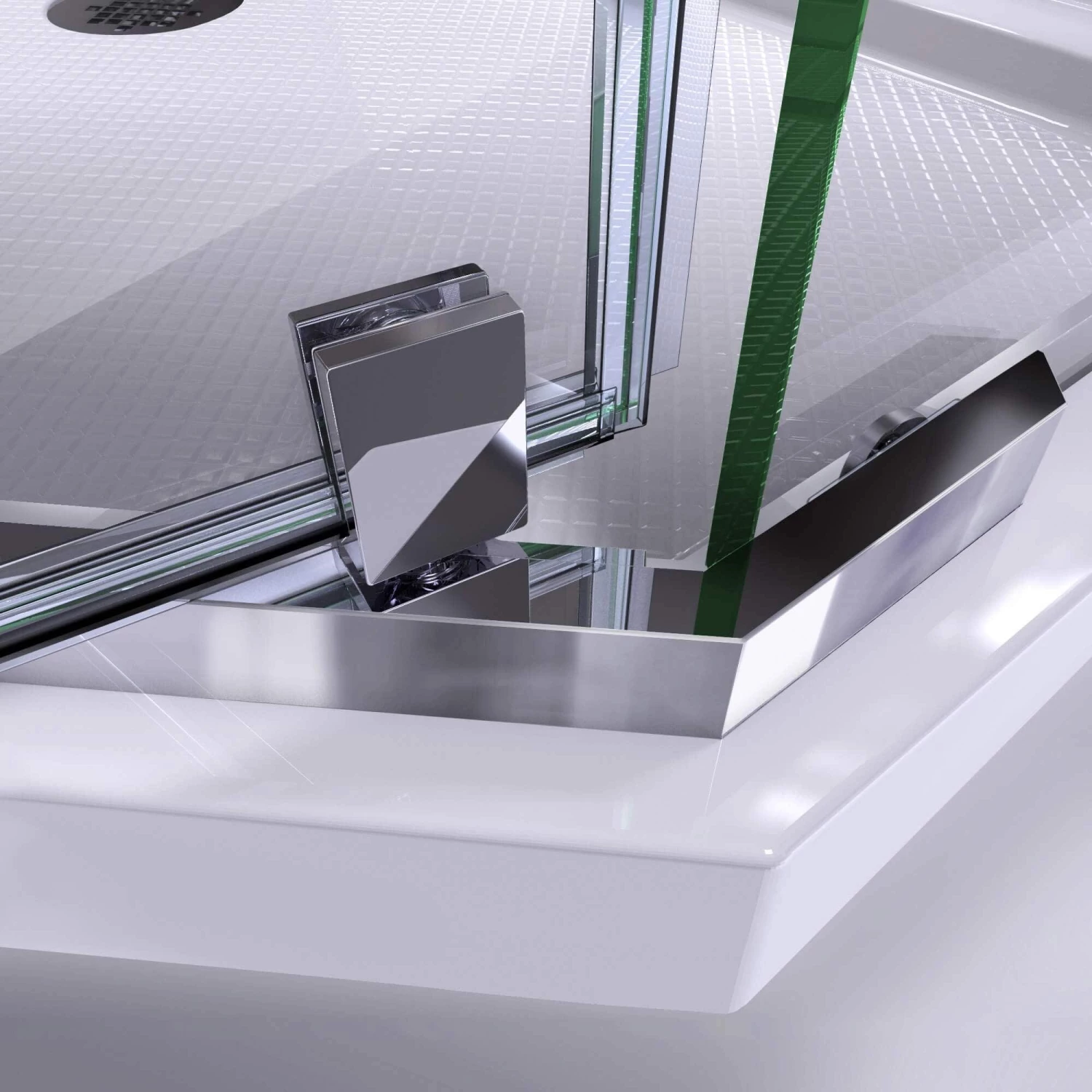 DreamLine Prism 36 Inch X 74-3/4 Inch Frameless Neo Angle Pivot Shower Enclosure - Image 8