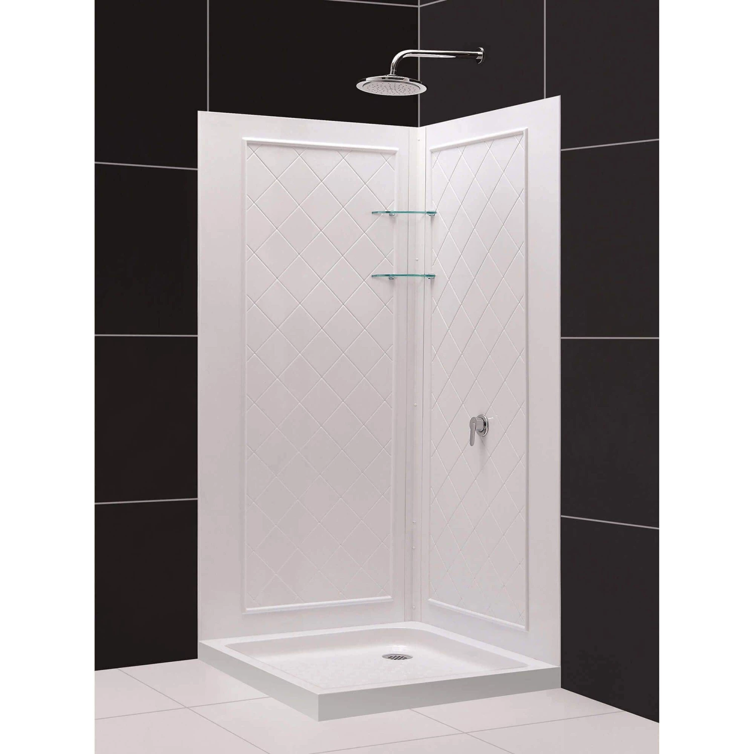 DreamLine Cornerview 36 Inch D X 36 Inch W X 76-3/4 Inch H Framed Sliding Shower Enclosure - Image 10