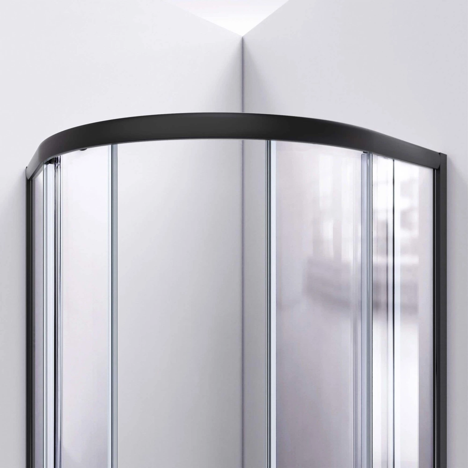 DreamLine Prime 36 Inch X 74-3/4 Inch Semi Frameless Frosted Glass Sliding Shower Enclosure Kit - Image 8