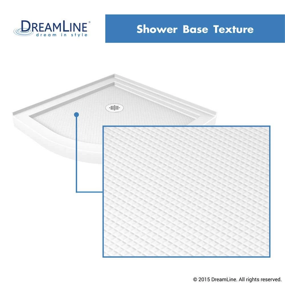 DreamLine Prime 36 Inch X 74-3/4 Inch Semi Frameless Frosted Glass Sliding Shower Enclosure Kit - Image 14