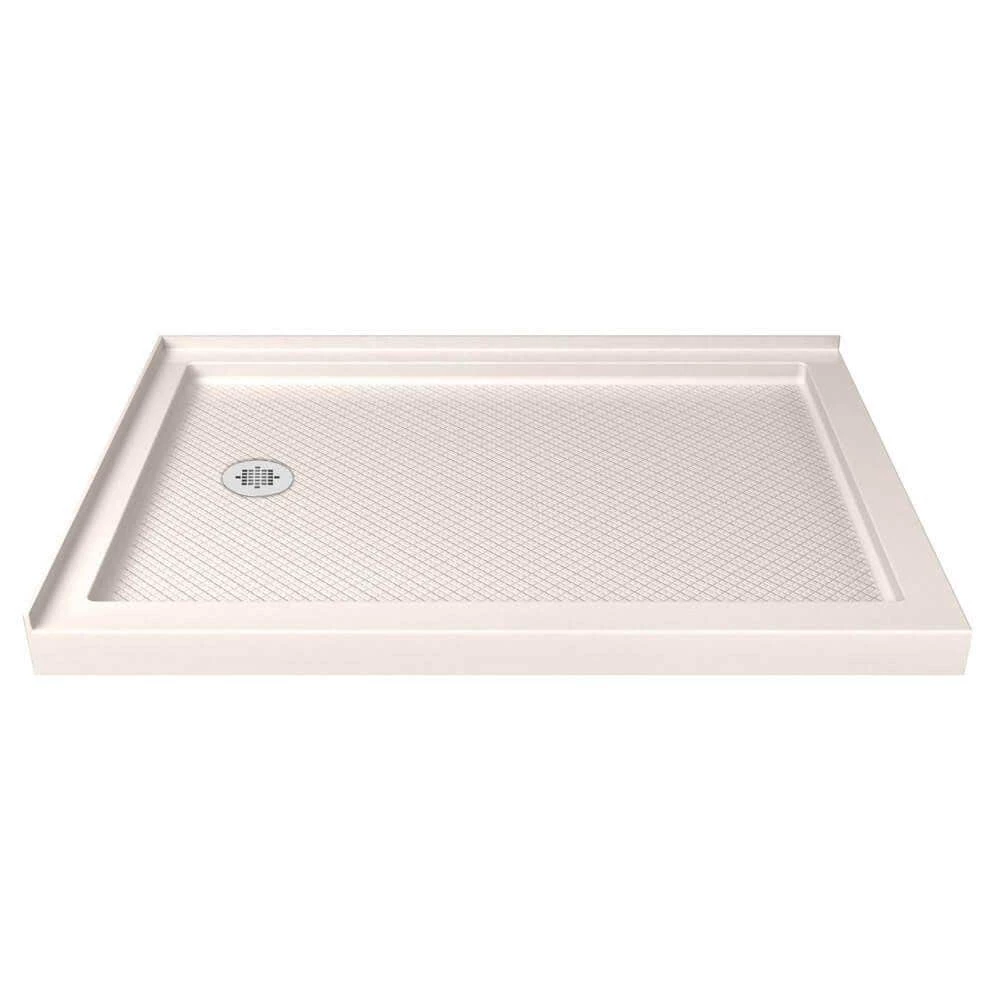 DreamLine SlimLine 36 Inch D X 60 Inch W X 2-3/4 Inch H Left Drain Double Threshold Shower Base - Image 2