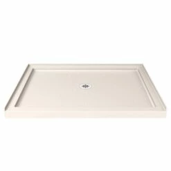 DreamLine SlimLine 32 Inch D X 48 Inch W X 2-3/4 Inch H Center Drain Single Threshold Shower Base