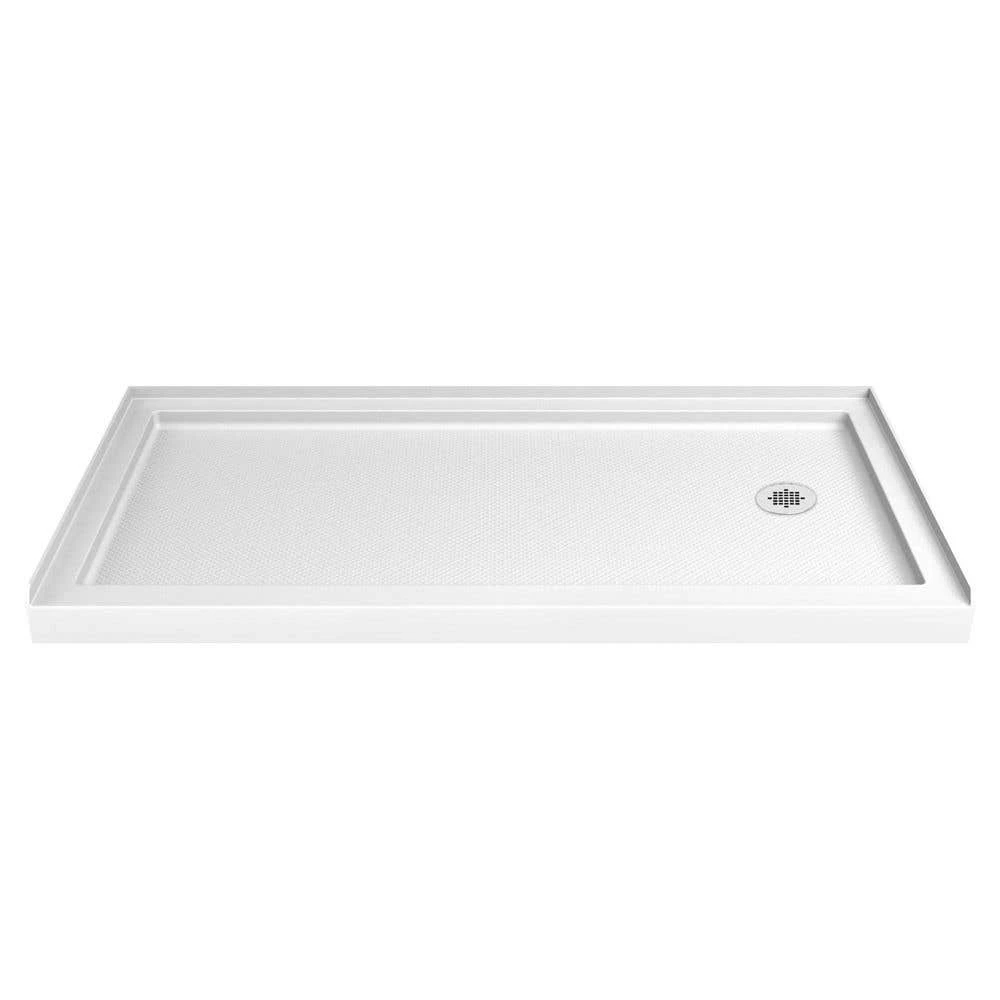 DreamLine SlimLine 34 Inch D X 60 Inch W X 2-3/4 Inch H Center Drain Single Threshold Shower Base - Image 8
