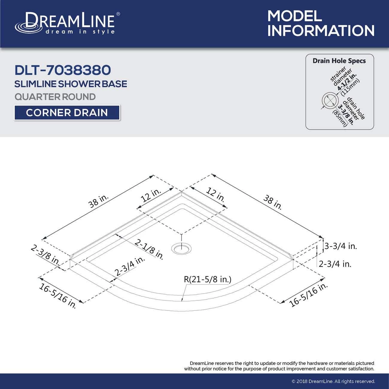 DreamLine Prime 38 Inch X 74-3/4 Inch Semi Frameless Clear Glass Sliding Shower Enclosure Kit - Image 15