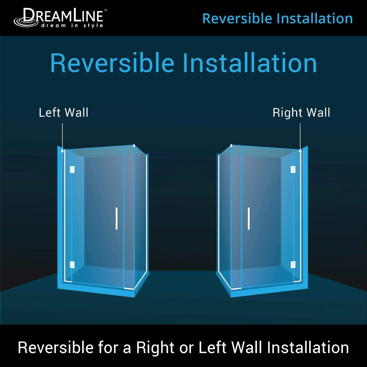 DreamLine Unidoor-X 39-1/2 Inch W X 30-3/8 Inch D X 72 Inch H Frameless Hinged Shower Enclosure - Image 5