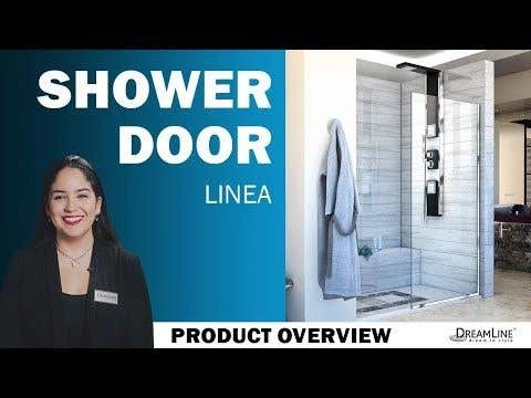 DreamLine Linea Single Panel Frameless Shower Screen 30 In. W X 72 In. H, Open Entry Design - Image 3