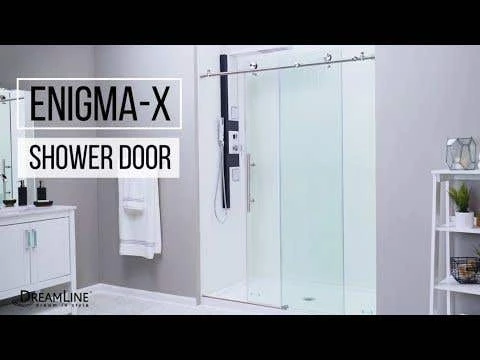 DreamLine Enigma-X 32-1/2 Inch D X 72-3/8 Inch W X 76 Inch H Clear Sliding Shower Enclosure - Image 2