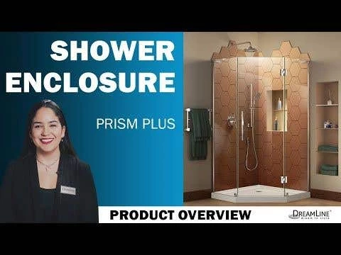 DreamLine Prism Plus 40 Inch X 72 Inch Frameless Neo Angle Hinged Shower Enclosure - Image 2