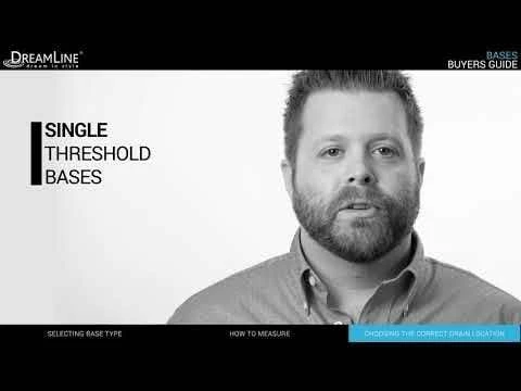 DreamLine SlimLine 34 Inch D X 48 Inch W X 2-3/4 Inch H Center Drain Single Threshold Shower Base - Image 4