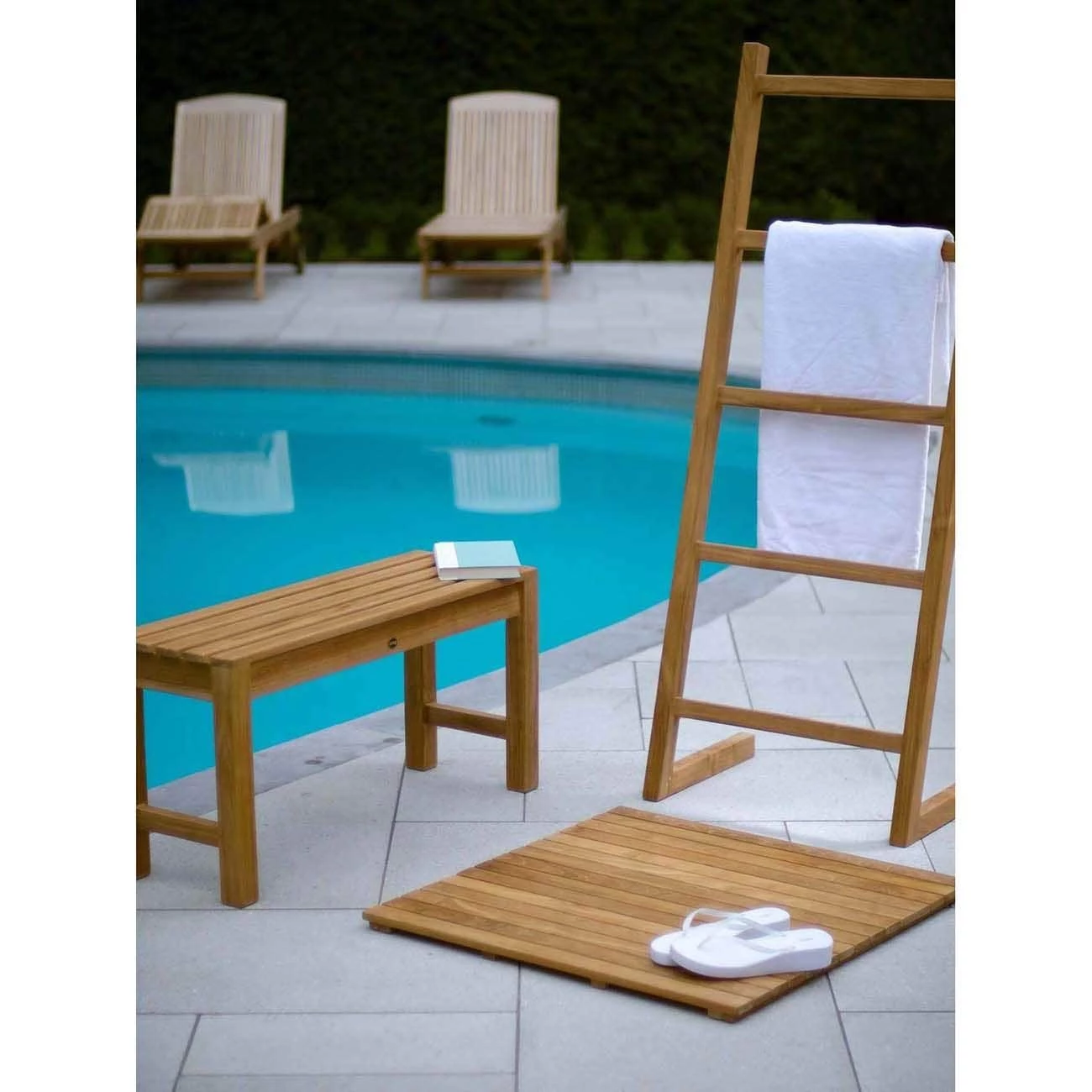 30 X 30 Inch Teak Shower Mat Tile - Image 2