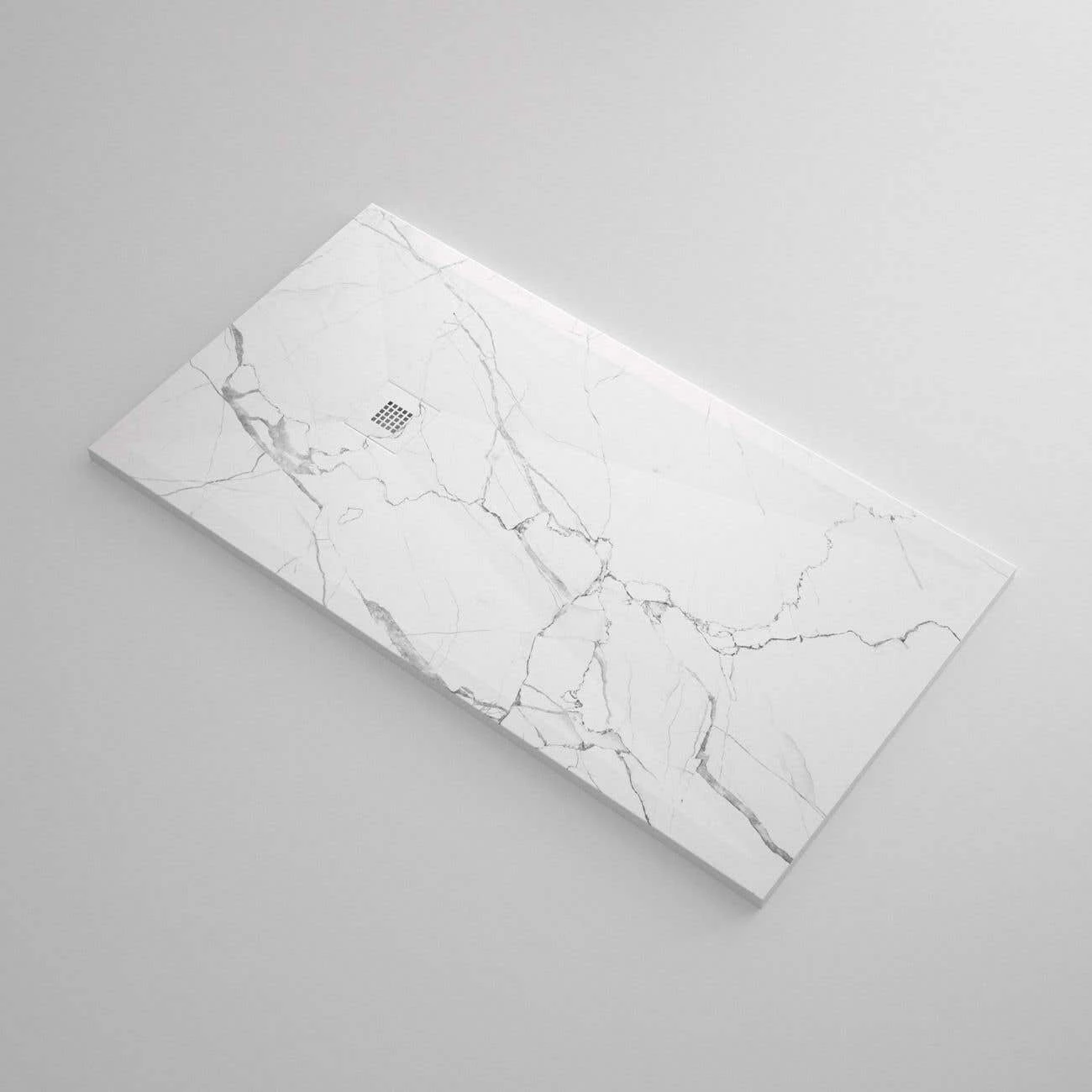 Stone Shower Base - White Marble - Image 2