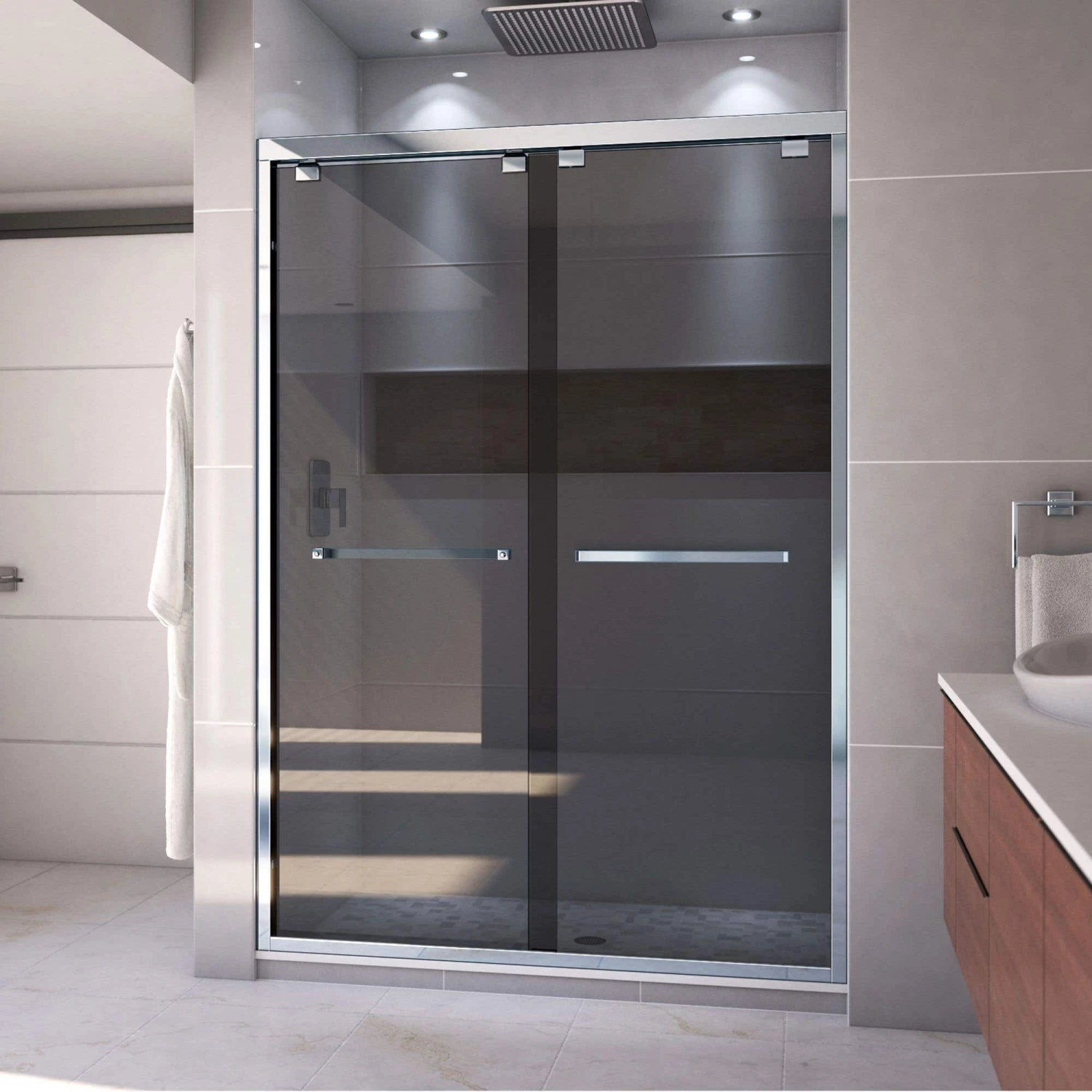 DreamLine Encore 50-54 Inch W X 76 Inch H Semi Frameless Bypass Sliding Shower Door - Image 3