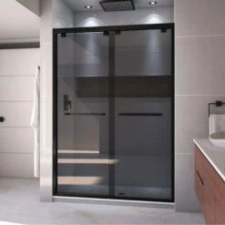 DreamLine Encore 50-54 Inch W X 76 Inch H Semi Frameless Bypass Sliding Shower Door