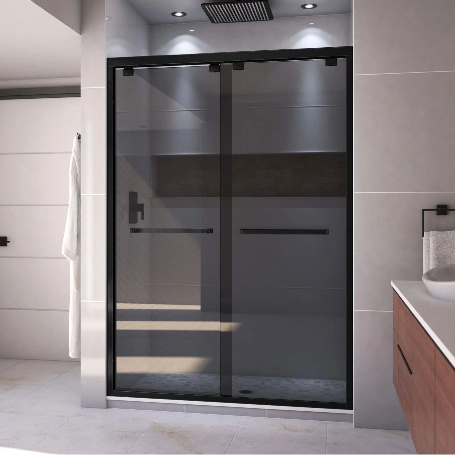 DreamLine Encore 50-54 Inch W X 76 Inch H Semi Frameless Bypass Sliding Shower Door