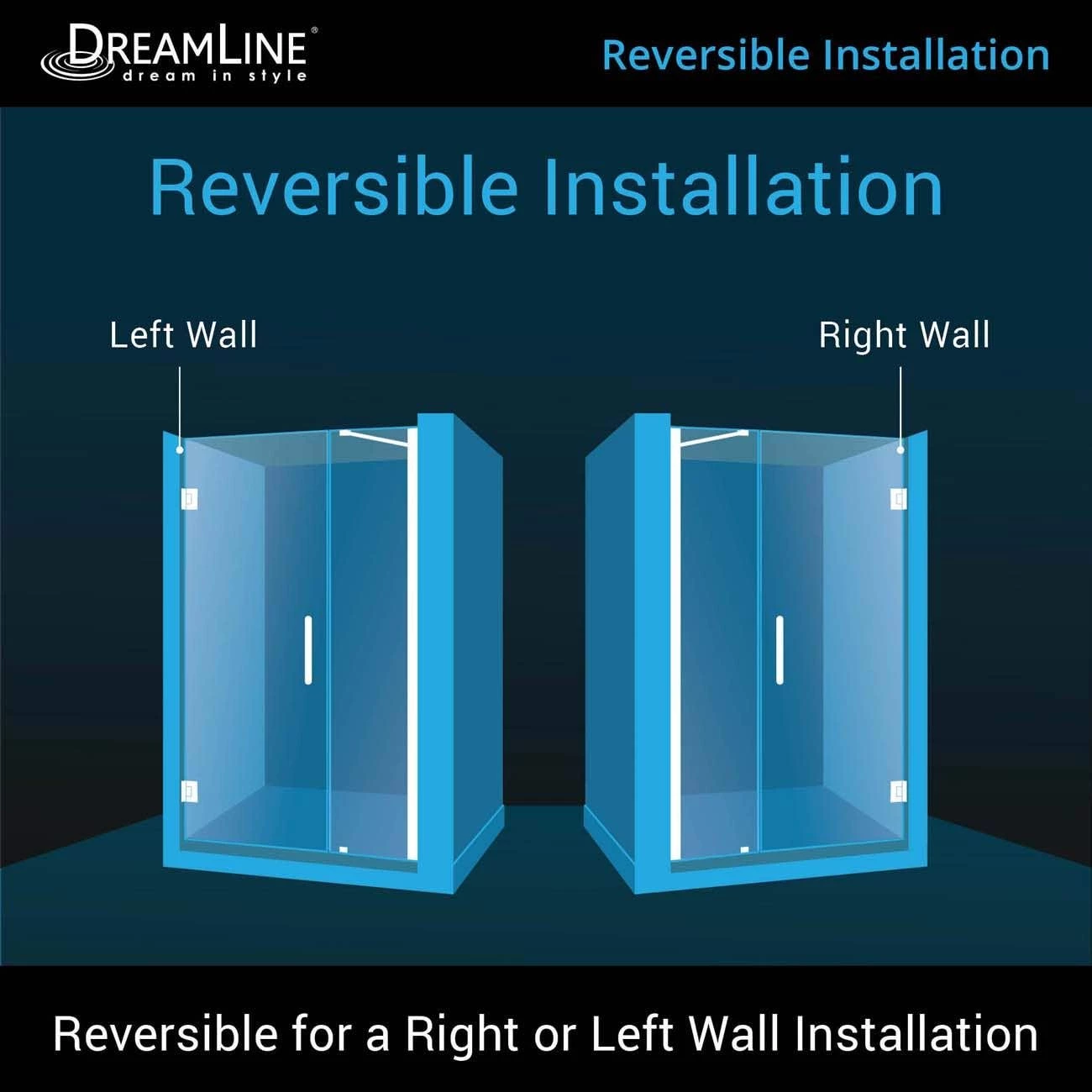 DreamLine Unidoor 42-43 Inch W X 72 Inch H Frameless Hinged Shower Door With Support Arm - Image 8