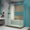 DreamLine Enigma-X 32-1/2 Inch D X 60-3/8 Inch W X 76 Inch H Clear Sliding Shower Enclosure