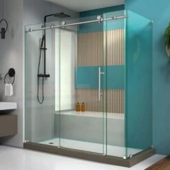 DreamLine Enigma-X 32-1/2 Inch D X 72-3/8 Inch W X 76 Inch H Clear Sliding Shower Enclosure