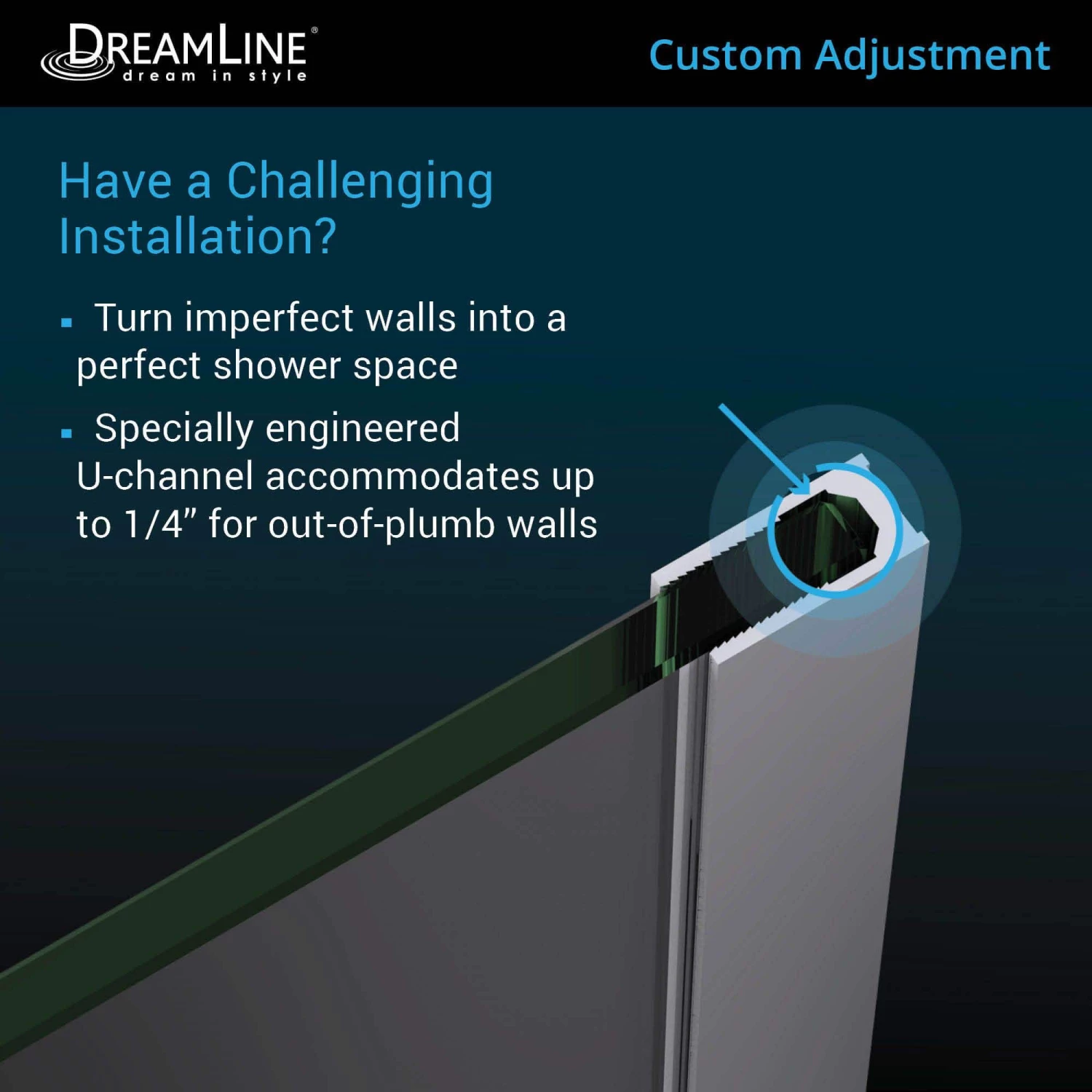 DreamLine Prism Plus 40 Inch X 72 Inch Frameless Neo Angle Hinged Shower Enclosure - Image 6