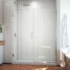 DreamLine Unidoor Plus 58 1/2 - 59 In. W X 72 In. H Frameless Hinged Shower Door