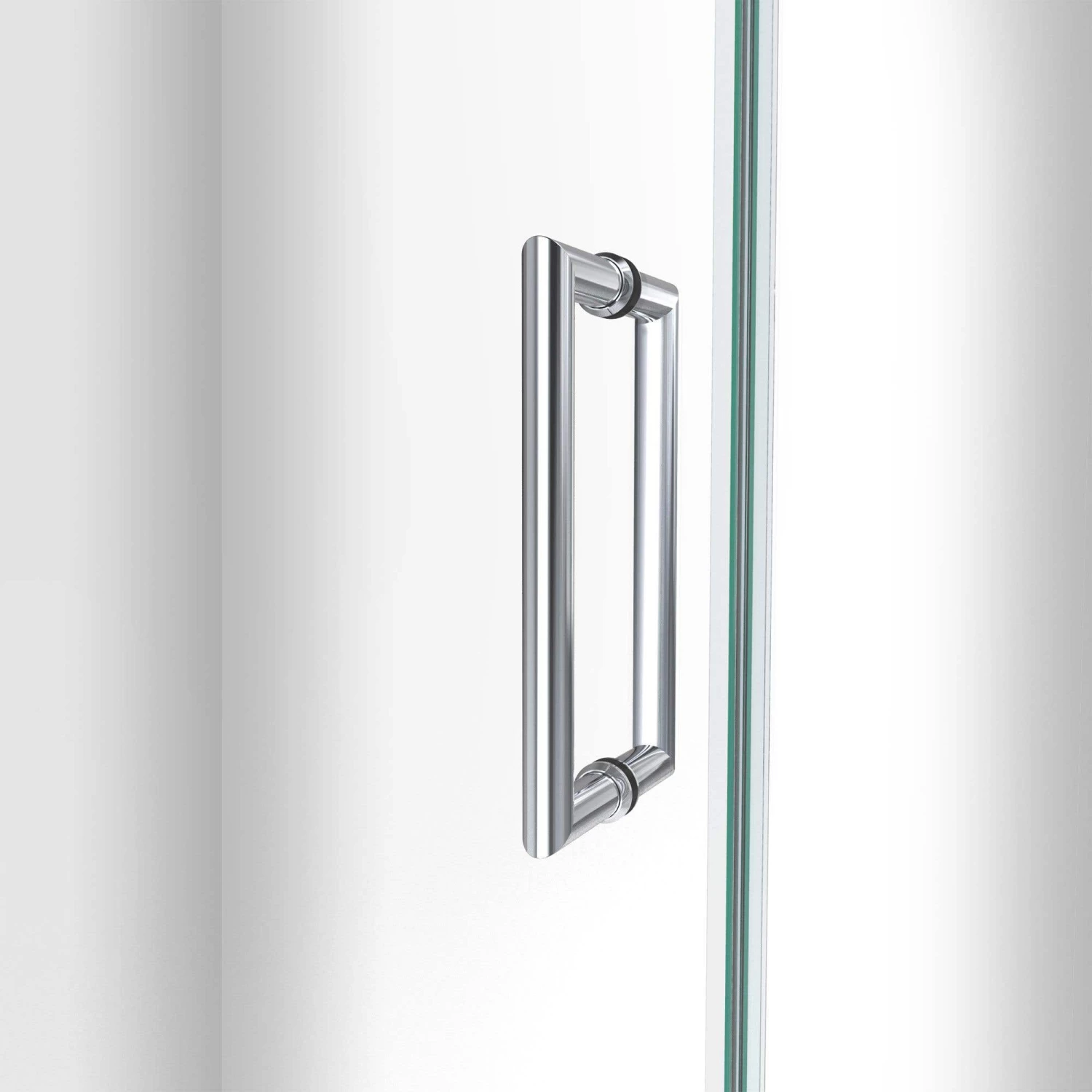 DreamLine Unidoor-LS 60-61 In. W X 72 In. H Frameless Hinged Shower Door With L-Bar - Image 4