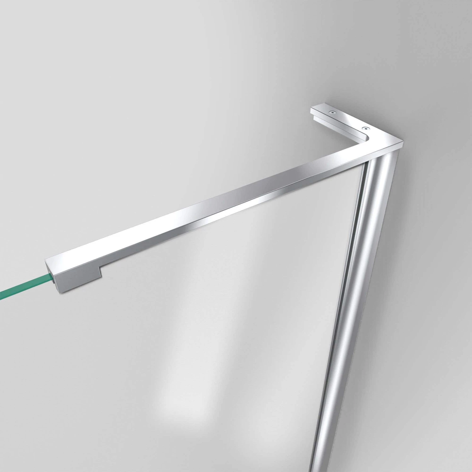 DreamLine Unidoor-LS 60-61 In. W X 72 In. H Frameless Hinged Shower Door With L-Bar - Image 5