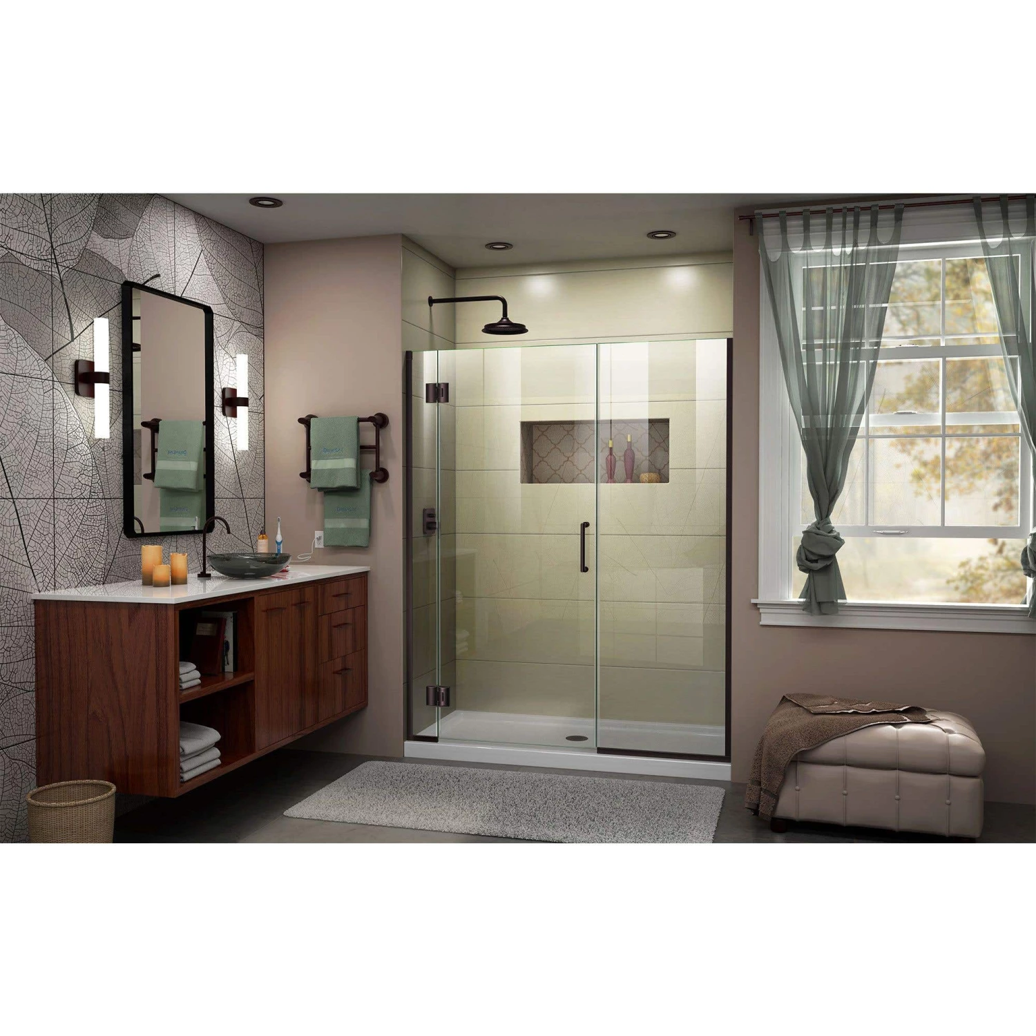 DreamLine Unidoor-X 59 1/2-60 In. W X 72 In. H Frameless Hinged Shower Door - Image 10