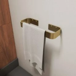 Flat Metal Single Towel Bar 18 In.