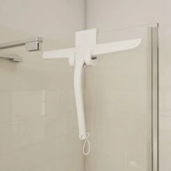 Flat Metal Shower Door Bathroom Squeegee