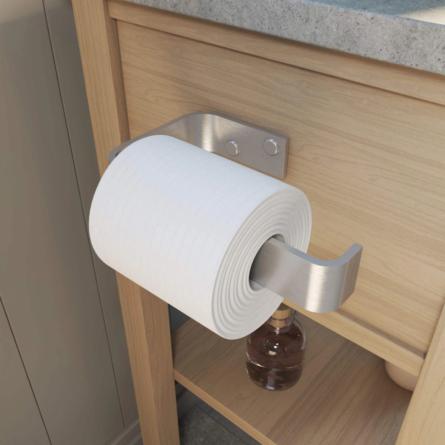 Flat Metal Toilet Paper Holder