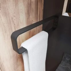 Flat Metal Hand Towel Holder Vertical